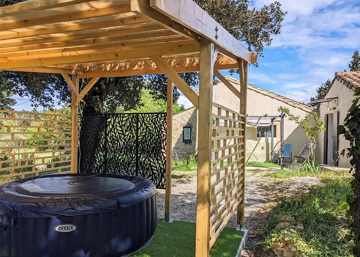 Du Petit Caillou En Drome Provencale , Jacuzzi Privatif En Supplement Apartmán Saint-Restitut